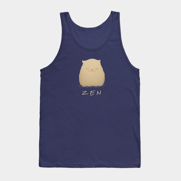 Zen cat, pencil sketch Tank Top by NATLEX